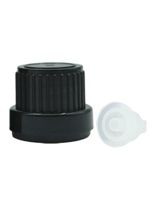 18MM - Type 2 - Black-Dropper Cap with Big Hole Dropper Set